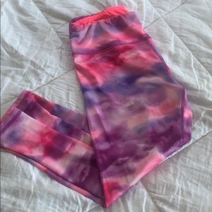 Pink and purple leggings